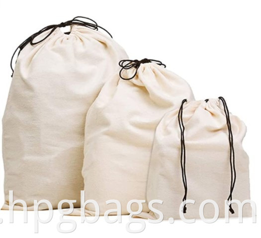 Cotton Breathable Dust Proof Drawstring Storage Pouch